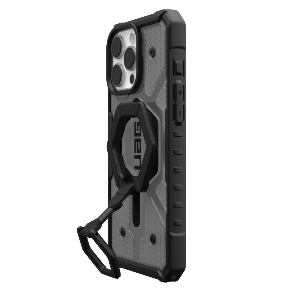 Чехол с подставкой серый для iPhone 16 Pro Max